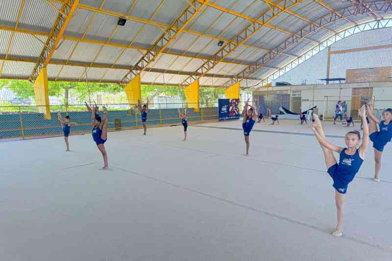 Cagiba oferece turmas de ginástica rítmica em Lauro de Freitas