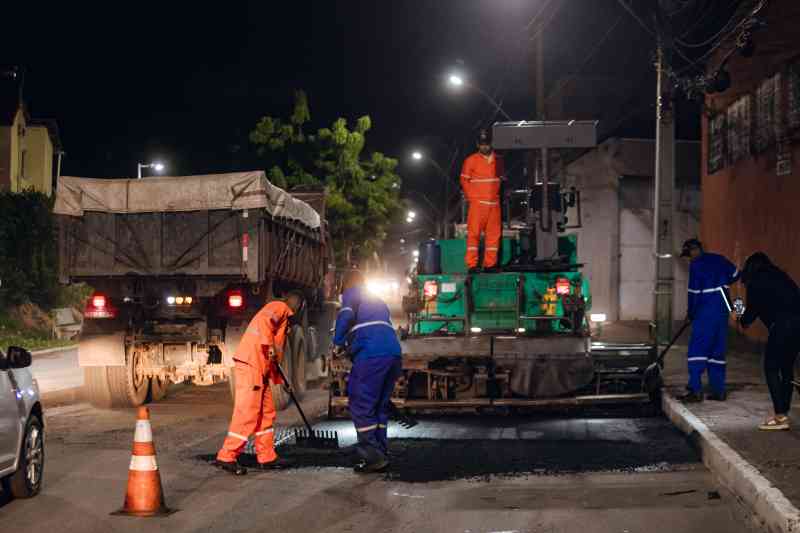 Obra segue em ritmo acelerado na Gerino de Souza