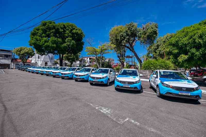 Prefeita destaca economia e moralidade durante a entrega de 17 novos carros para compor a frota municipal