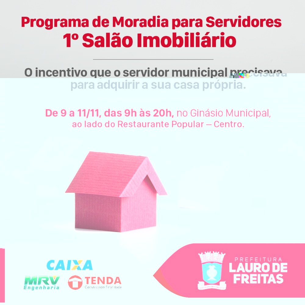 Salo Imobilirio para servidor ser aberto nesta quinta-feira em Lauro de Freitas