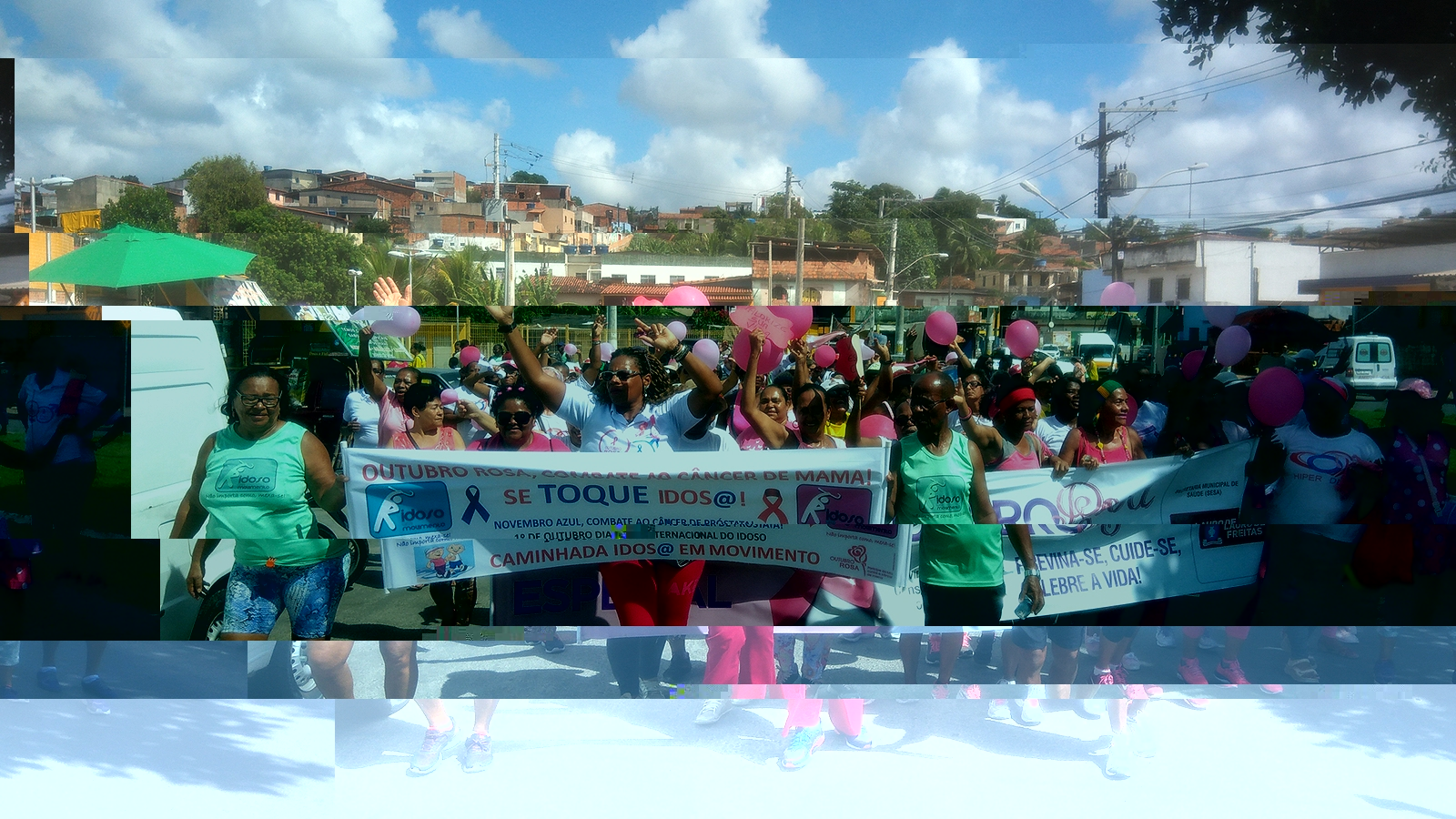 Caminhada Outubro Rosa rene mulheres em Itinga  