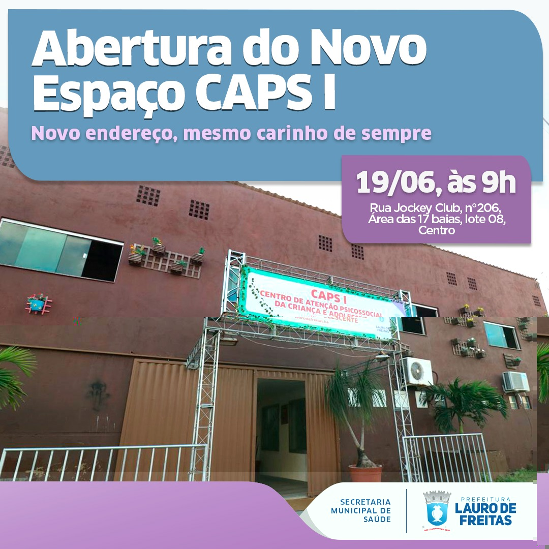 Usurios do CAPS I de Lauro de Freitas comemoram mudana de endereo nesta quarta-feira (18)