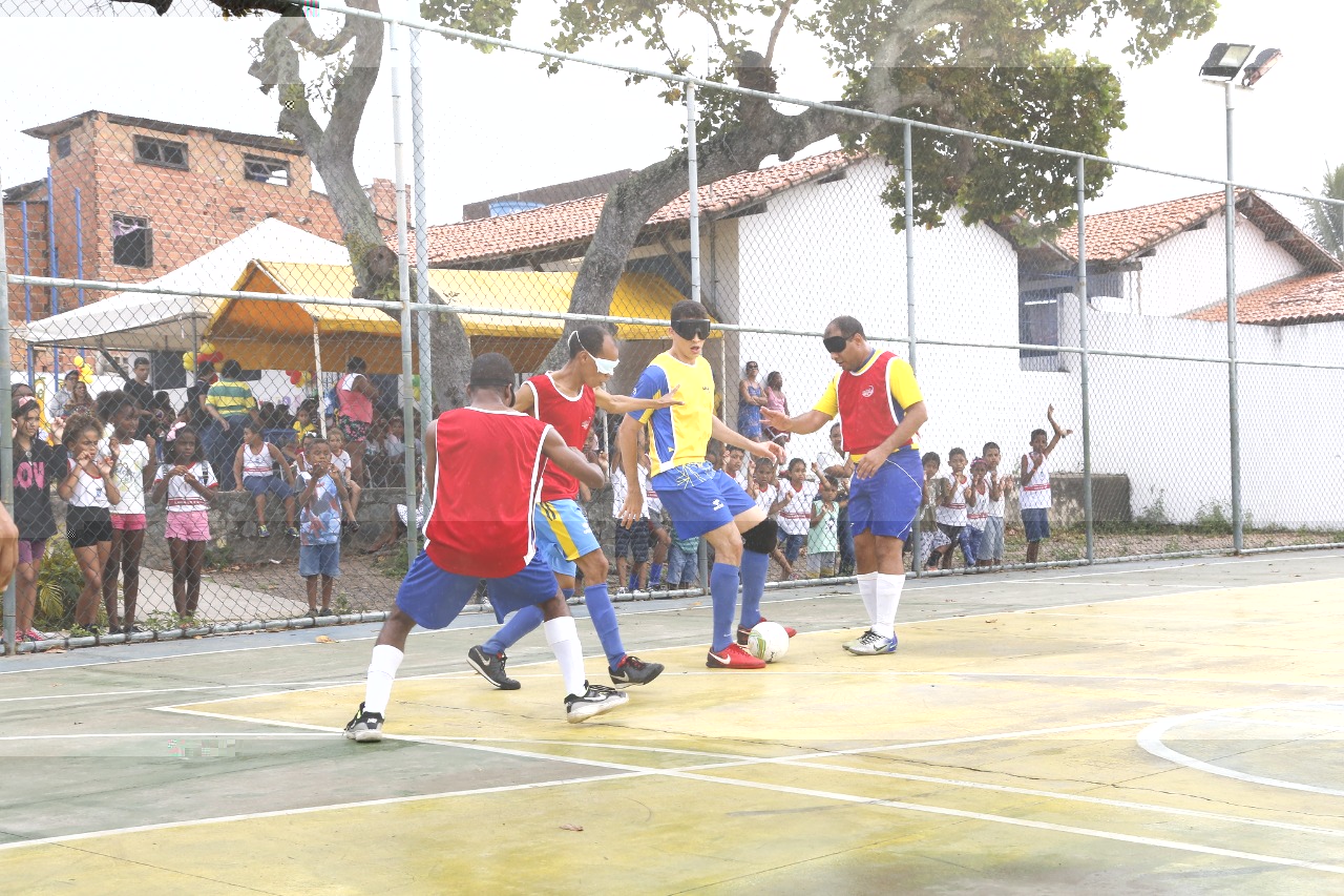 Futebol de cegos destaca importncia da incluso nos processos educativos