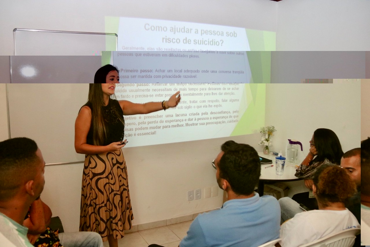 Sade promove palestra para trabalhadores da Embasa com foco na preveno ao suicdio