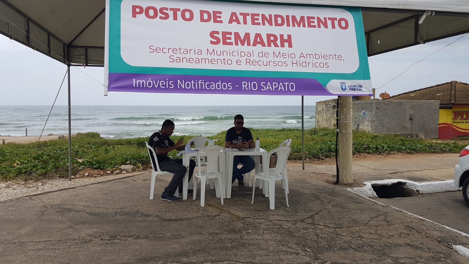 Posto Avanado da SEMARH em Ipitanga atende proprietrios de imveis prximo ao Rio Sapato