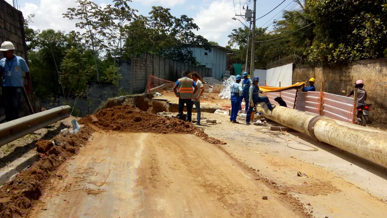 Embasa afirma que abastecimento de gua foi retomado em Lauro de Freitas e adjacncias