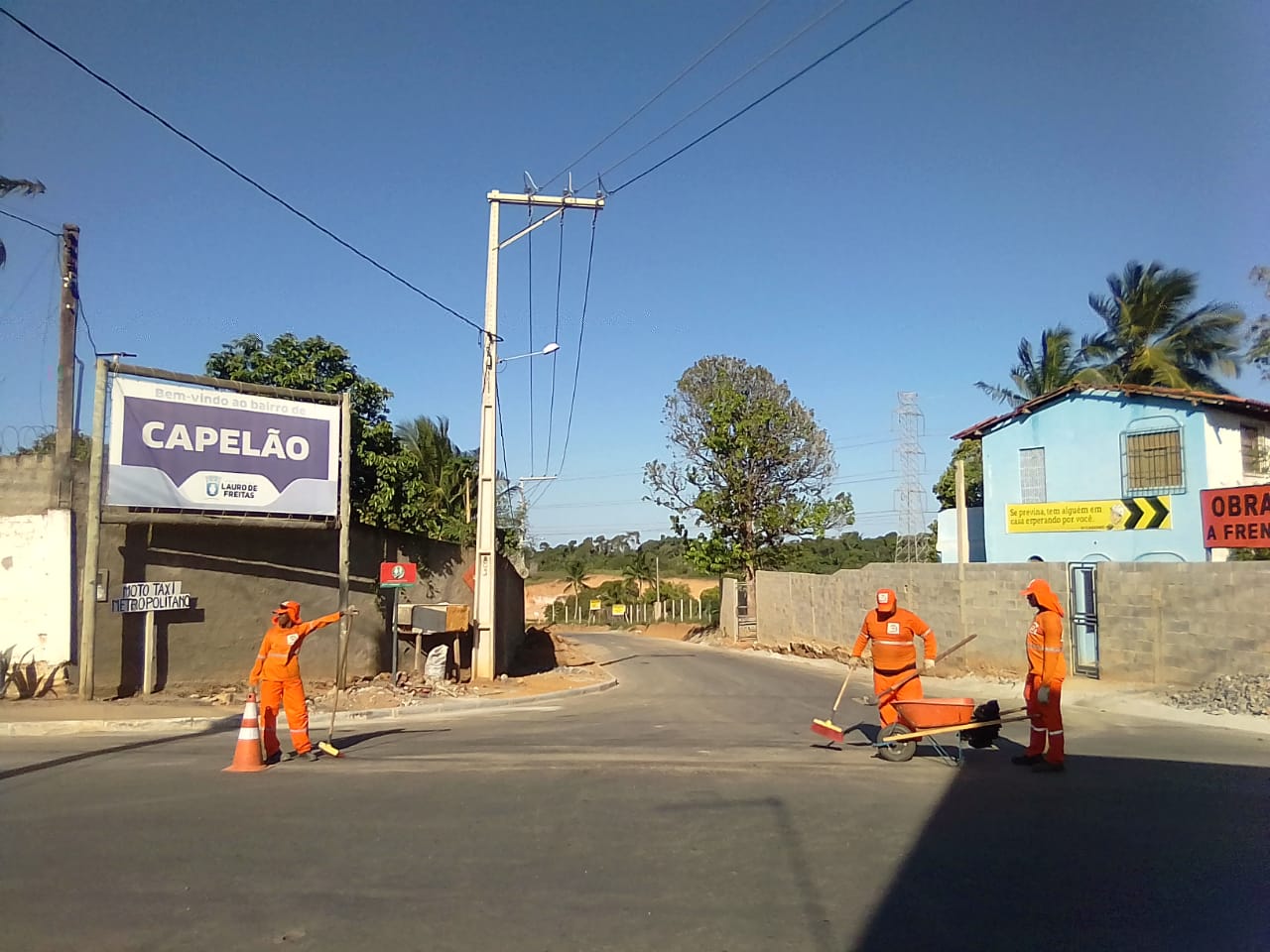 Prefeitura em Ao chega ao bairro do Capelo com mais servios