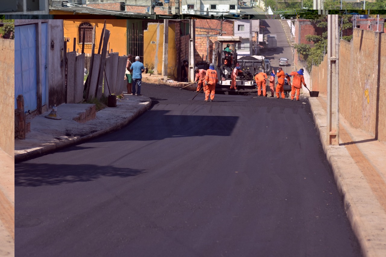 Prefeitura acelera obras de pavimentao em ruas da Itinga, Caji e Porto