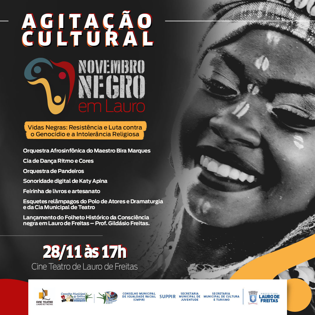 Agitao Cultural leva a arte de Lauro de Freitas ao cine teatro nesta quinta-feira (28)