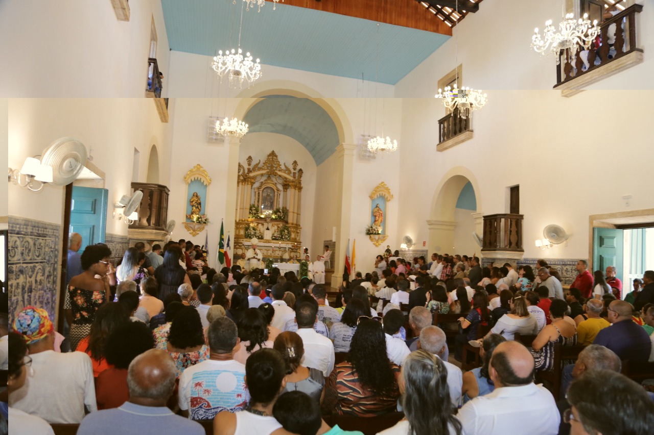 Em missa, devotos de Santo Amaro de Ipitanga aplaudem proposta de retorno de Lauro de Freitas ao antigo nome