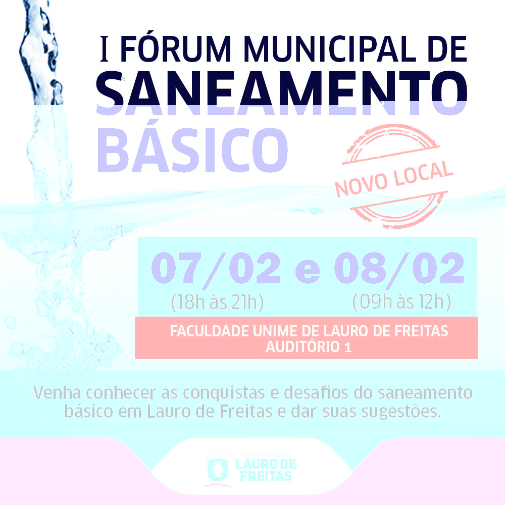 Frum debate Plano Municipal de Saneamento Bsico