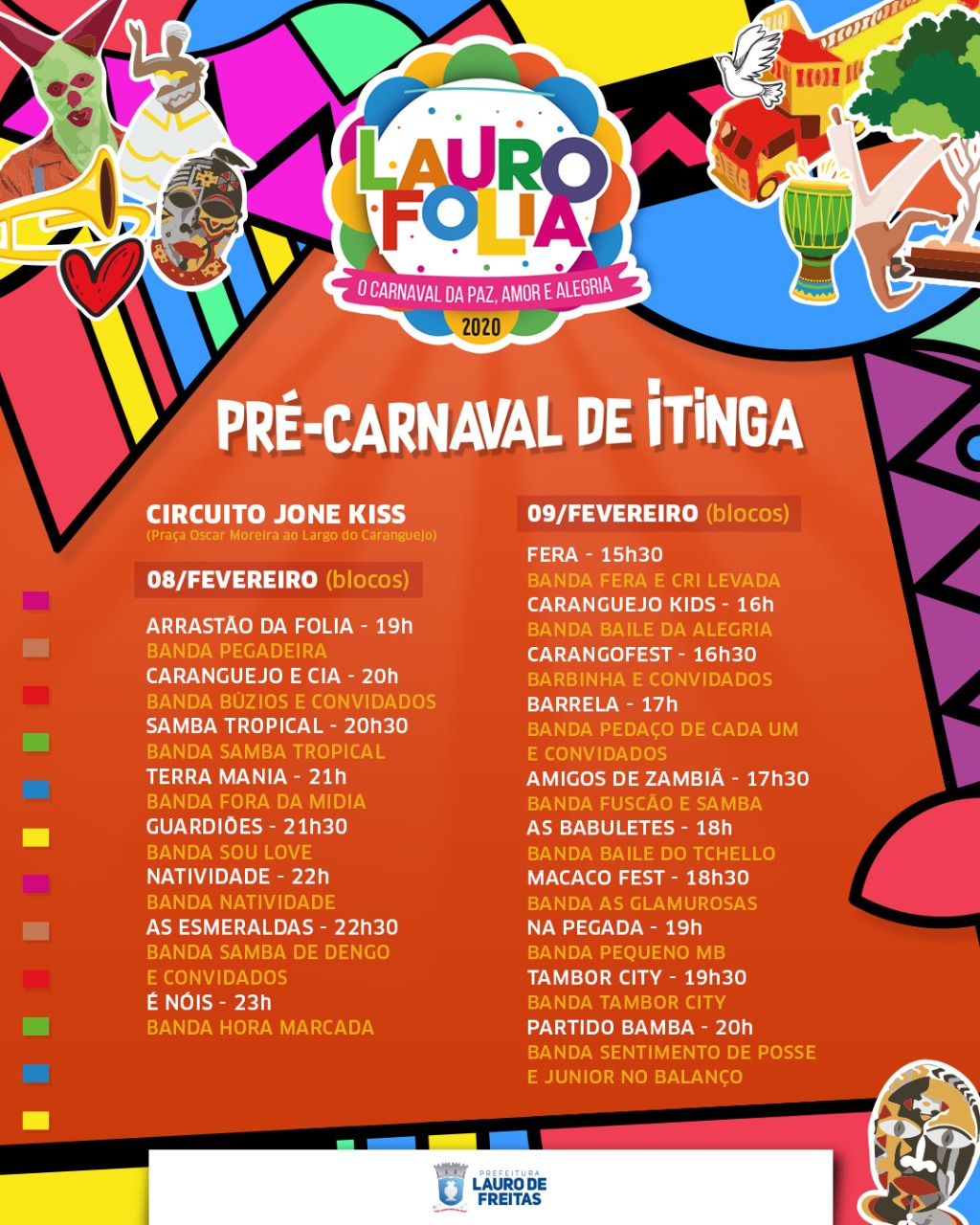 Pr-carnaval de Itinga abre a folia em Lauro de Freitas neste sbado (8) e domingo (9)