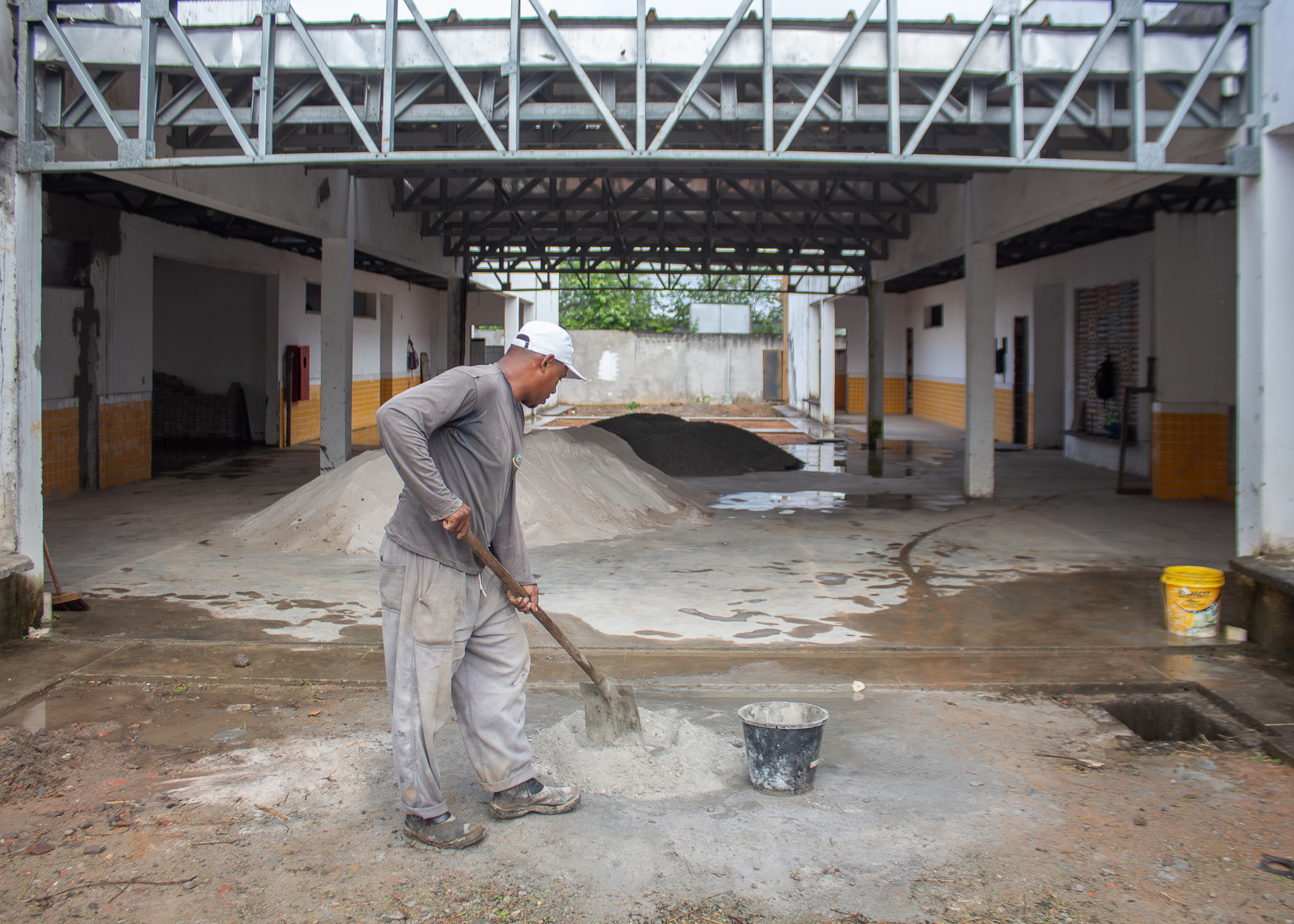 22/7/2026 - Obras da creche de tempo integral do Jardim Castelão avançam e entram em nova etapa