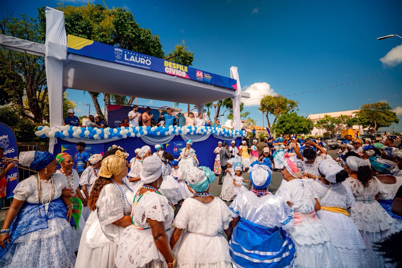 25/7/2026 - Lauro de Freitas celebra 64 anos com desfile cívico que resgata o orgulho e o sentimento de pertencimento