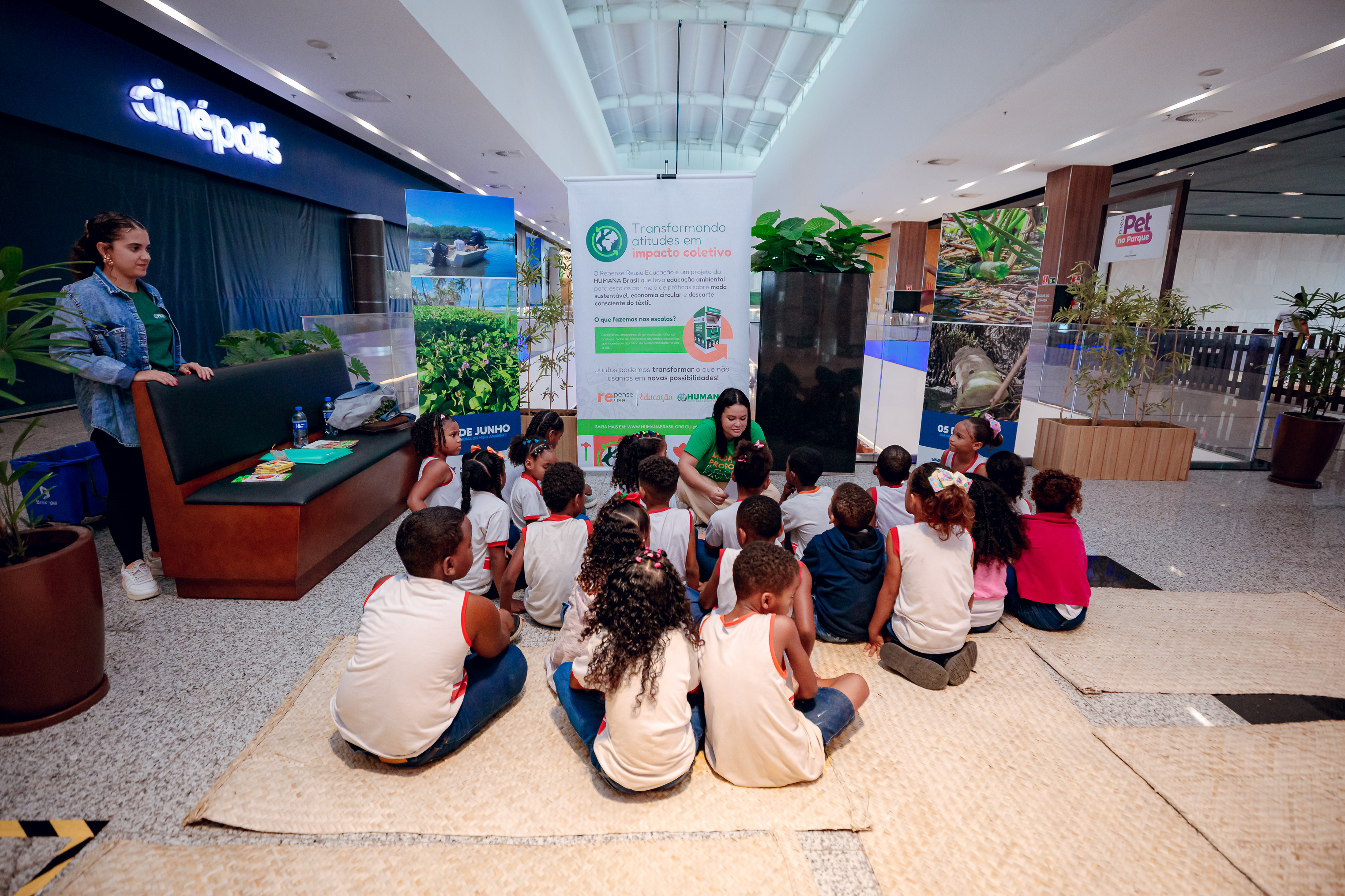 Oficina “Repense Reuse” promove educação ambiental para estudantes da rede municipal em programação da Semana do Meio Ambiente