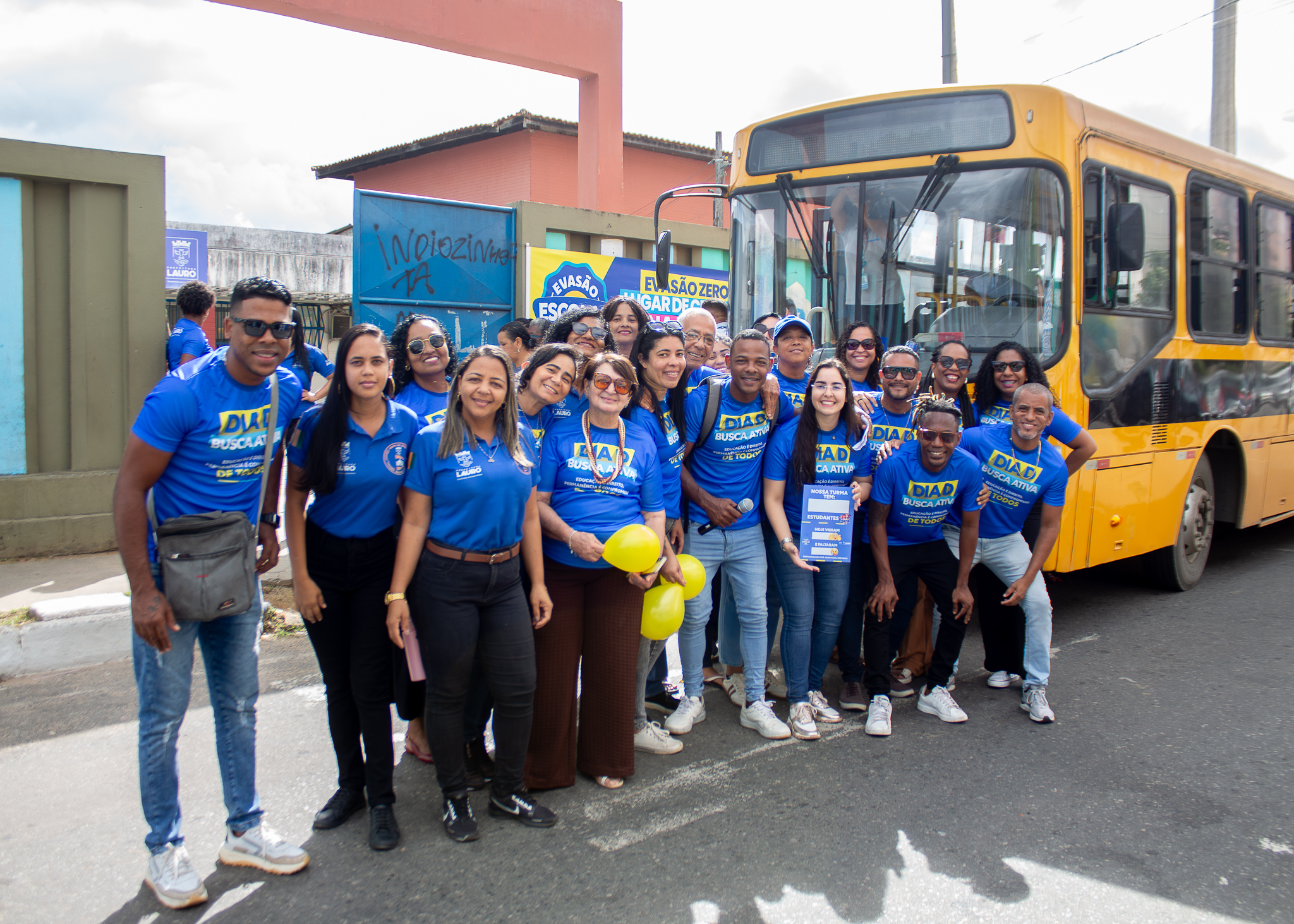 27/7/2026 - Carreata Evasão Zero mobiliza bairros de Lauro de Freitas a combater o abandono escolar