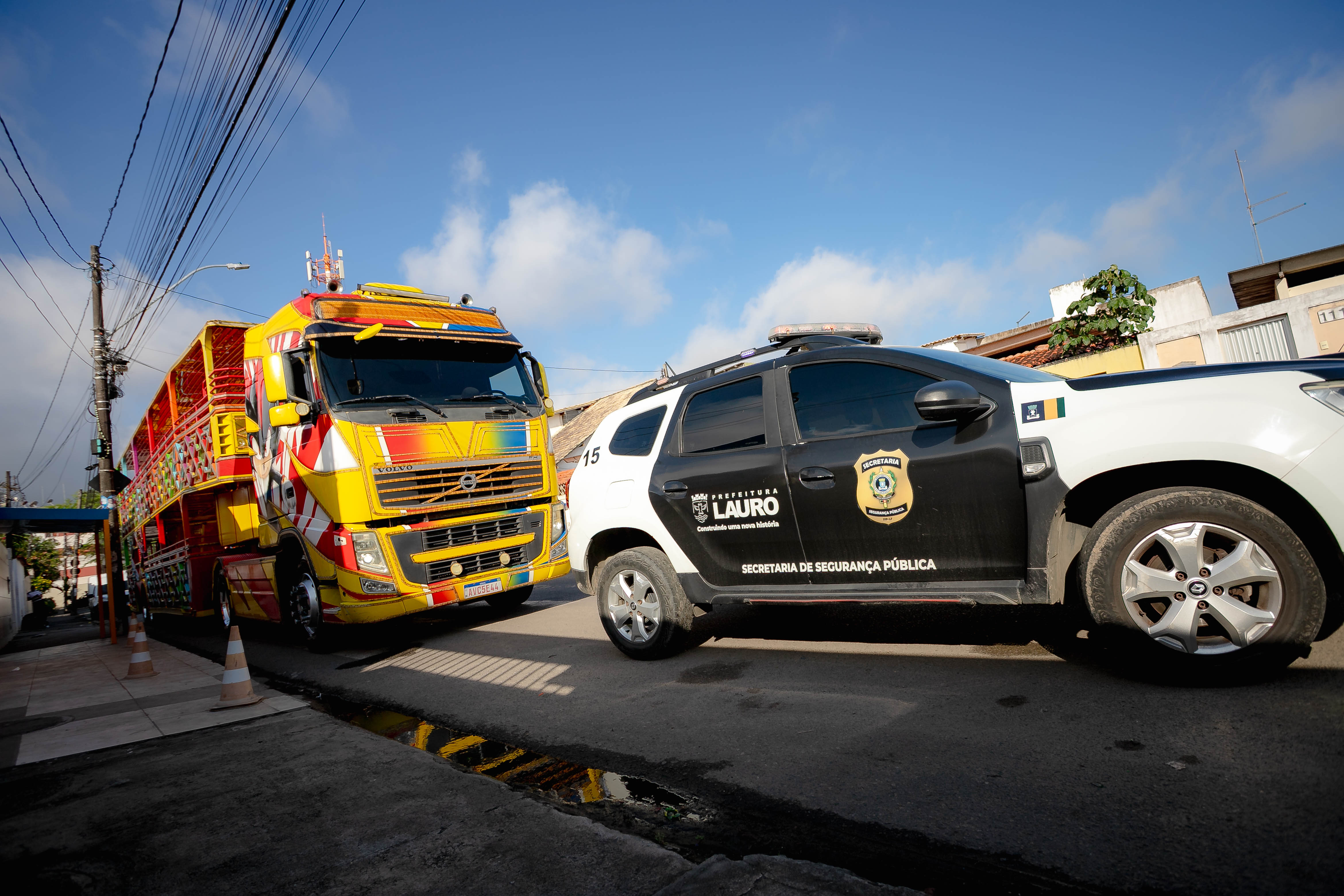 29/101/2026 - Com foco na segurança, equipes técnicas realizam vistoria de percurso para a chegada da Carreta Talismã em Portão nesta quinta-feira (29)