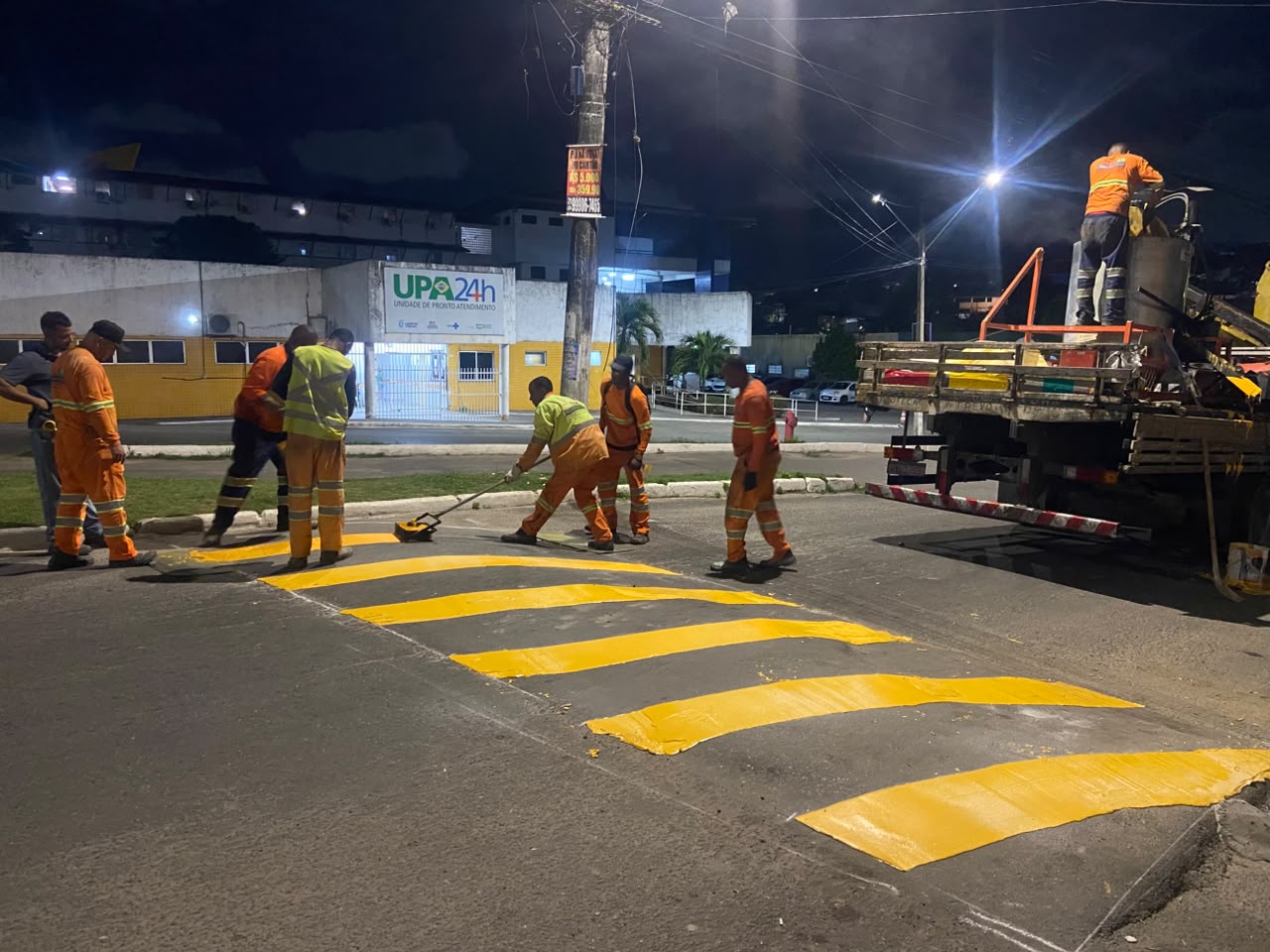 7/8/2026 - Prefeitura dá continuidade às intervenções em diferentes pontos do município por meio do Sinaliza Lauro