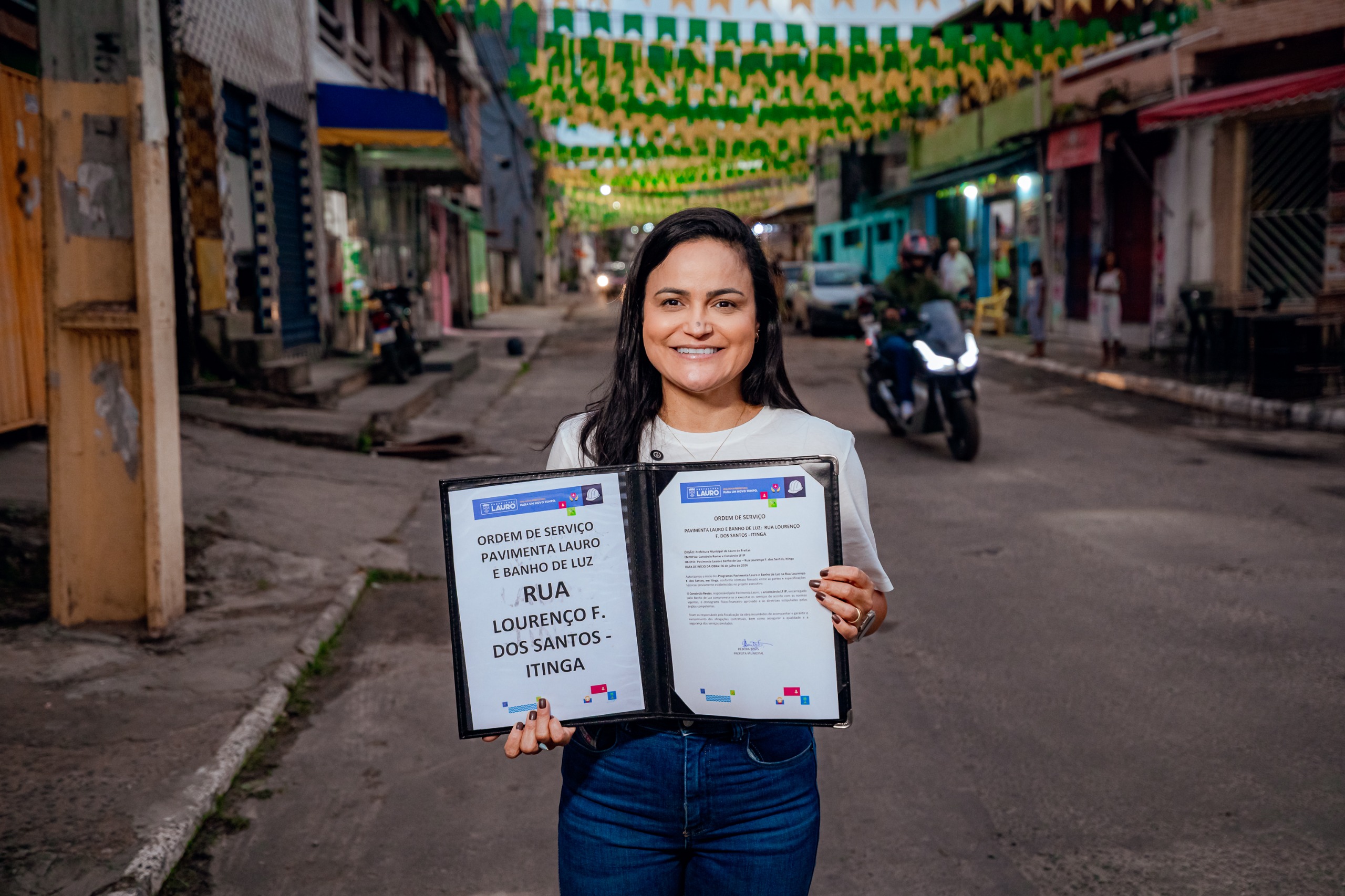 Celebrações do aniversário de Lauro de Freitas são marcadas por ordem de serviço para obras em Itinga